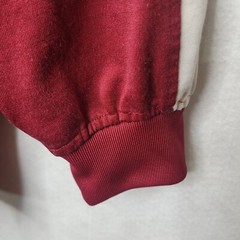 Vintage Y2K Puma Long Sleeve Vneck Lightweight Sweatshirt Maroon Logo Sz M