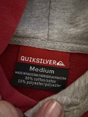 Vintage Quiksilver Hoodie y2k baggy skate Surf 2000s Surfing Fits Large