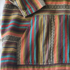 The Territory Ahead Men’s XXL Cotton Striped Pullover Hoodie Aztec Multicolor