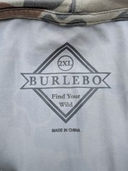 Burlebo Performance Hoodie Men 2XL Rockport Camo UPF 50 Outdoor Athleisure Green
