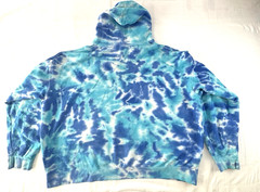 Tie Dye Blue White Pullover Hoodie Size 3 XL Unisex Adults Unbranded