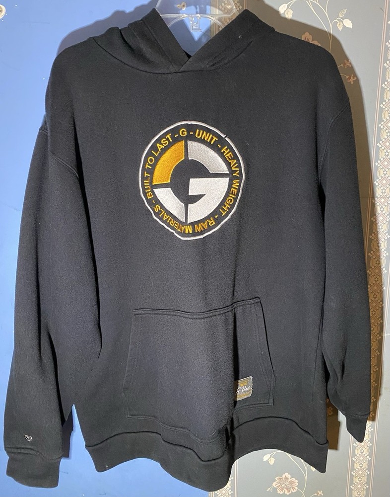 Vintage G Unit Hoodie Black Men’s XL Hoodie Sweatshirt Embroidered Logo