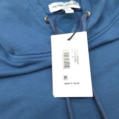 Peter Millar GOLF Hoodie Sweater -M- Slate Blue STRETCH Crown Comfort MODAL