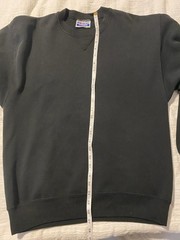 Hanes Classics Men’s Black Pullover Sweatshirt L Crewneck Solid Long Sleeve