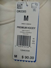 ADIDAS Originals Premium Pullover Hoodie GN3385 None-Dyed MEN’S MEDIUM