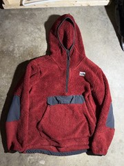 The North Face Campshire Men’s Red 1/4 Zip Fleece Hoodie Size Medium