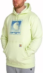 Carhartt Men’s Loose Fit Midweight Hooded Neck Letter Print Mens Graphic