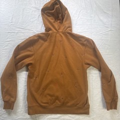 Nike Air Jordan Essential AOP Fleece Hoodie Mens S Brown DC9707-241 Basketball
