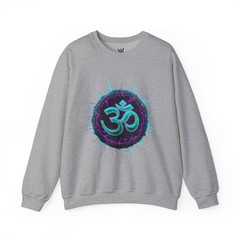 Om Symbol Mandala Crewneck Sweatshirt | Chakra Yoga Spiritual