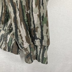 Mens Retro VTG Real Tree Bottomland Hoodie Medium AOP Soft Cotton Blend