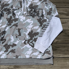 Rock Revival White Camo Layered Hoodie Size XXL