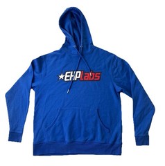 EHP Labs Supplements Blue Hoodie Men’s Small Bodybuilding Gym Fitness Pullover