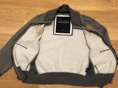 Abercrombie Full Zip Sweatshirt Kids Boys Youth Small Gray Distressed