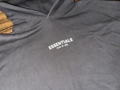 Fear of God Essentials Relaxed Hoodie “Iron” Size Large