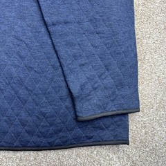 George Reversible 1/4 Snap Quilted Sweatshirt Mens Big Size 5XL 62-64 Blue NWT