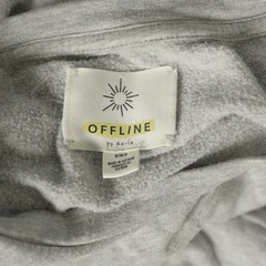Offline Men’s M. Light Gray Long Sleeve Basic Crew Neck Sweatshirt