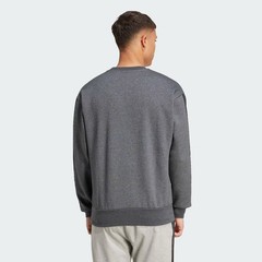 adidas Essentials 3-Stripes Fleece Sweatshirt Grey