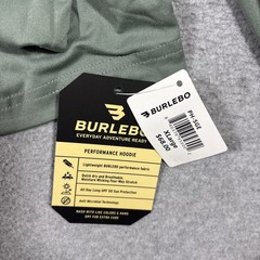 NWT Burlebo Hoodie Men Sz XL Green Performance Stretch Pullover Outdoor