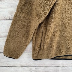 Columbia Sherpa Fleece Hoodie Mens XXL Tan Quarter Zip AM3781 Gorpcore Outdoor