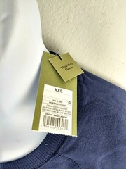 Goodfellow Men Big & Tall 2XL Pull over Blue w/White Grey Stripe Sweatshirt NWT