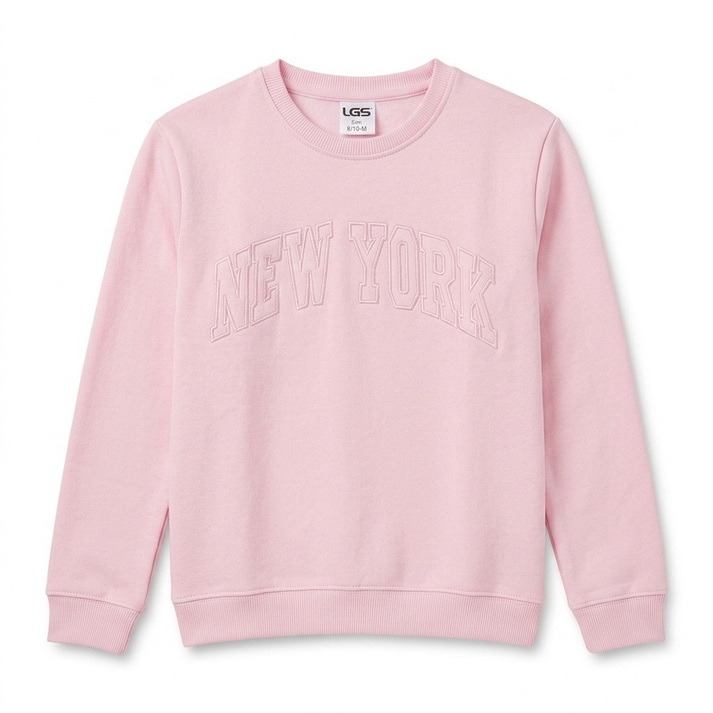 New York Crewneck Sweatshirt Kids Adult NYC Varsity Pullover Fleece S-XL