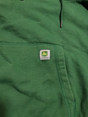John Deere Hoodie/Quarter-zip Men’s Medium — Worn/Washed Once