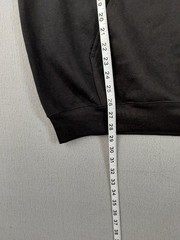 Champion Men Sweatshirt XL Black Logo Hooded Kangaroo Pocket Pullover Workout