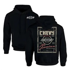 Chevy Genuine Parts Hoodie � All American Motor Division Retro Graphic