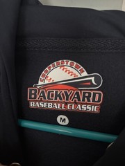 Cooperstown Backyard Baseball Classic Hoodie Dri Fit Sweatshirt – Blue – Medium
