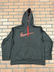 NIKE Therma Fit Lined Hoodie Black Men’s XL Big Swoosh Pockets Warm EGYPT