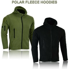 Tactical Recon Fleece Jacket Army Hoodie Security Police Hoody Combat Full Zip