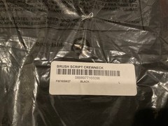 New Supreme Brush Script Crewneck Sweatshirt Sweater Top Fall Winter 2016 Size L