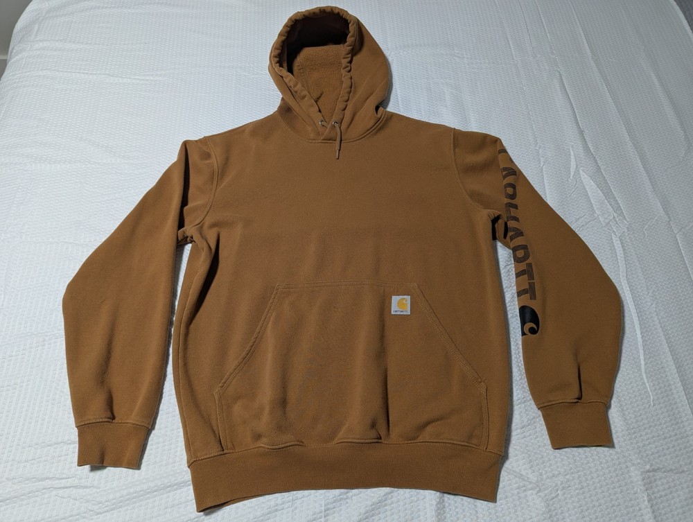 Carhartt Loose Fit Brown Men’s Hoodie (Medium) See Description & Pictures!