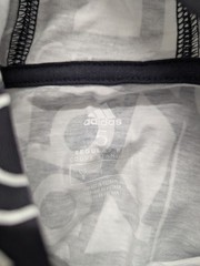 Adidas Black & White Logo Print Hoodie