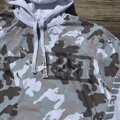 Rock Revival White Camo Layered Hoodie Size XXL