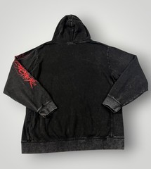 Corpse Husband Pullover Hoodie 2XL XXL Black Acid Wash Anime YouTube C+Husband20