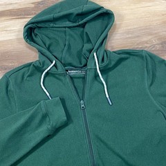 Avalanche Hoodie Mens Small Gorpcore Polyester Spandex Zip Up Green CAM846