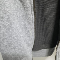 Dickies Men’s Gray Full Zip Hooded Waffle Lined Hoodie w/ Pockets Size L
