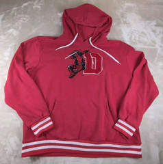 Marvel Deadpool Hoodie – Varsity Letter Embroidered D Sz L Red Kangaroo Pocket