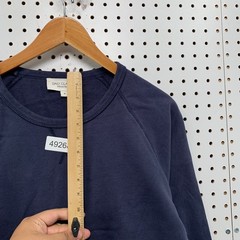 Officine Generale Daily Classics Sweatshirt Men Medium Navy Blue Crewneck Cotton