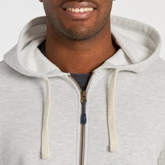 NEW Mens LIFE IS GOOD Solid Simply True Fleece Zip Hoodie Light Heather Gray XL