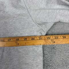Criquet Sweatshirt Mens L Gray Collared Fleece Pullover Kangaroo Pocket Stretch