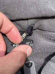 Kanye Yeezy Season 6 Full Zip Black Heavyweight Distressed Hoodie Jacket XL