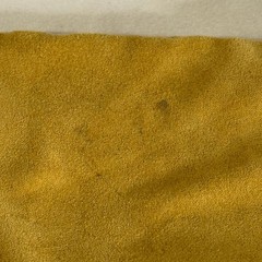Al Wissam Suede Hoodie Mustard Yellow Embroidered Logo Streetwear Pullover 3XL