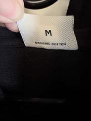 Filling Pieces Mens French Terry Sweatshirt Hoodie Sustainable Black Sz Medium