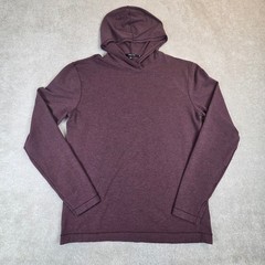 Public Rec Mens Pima Cotton Blend Pullover Hoodie Plum Size M Athleisure Soft