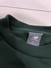 New Balance Sweatshirt Large Green Athletic Crewneck Y2k Sportswear Casual Retro