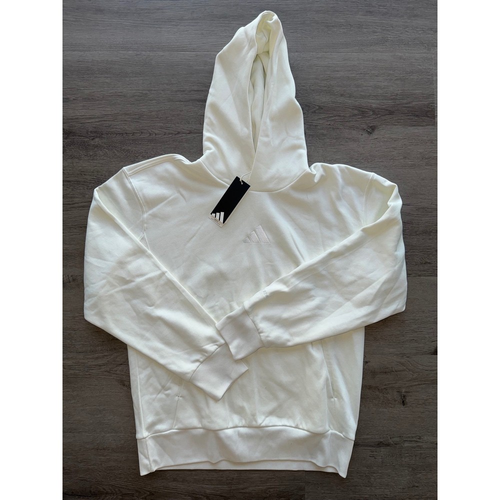 NWT Adidas Men’s All Season White Hoodie Sweatshirt, Medium