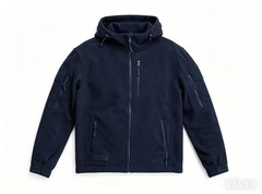 Baerskin Tactical Fleece Full Zip Hoodie Large Black Jacket Outdoors Preppy Mens