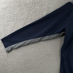 Nike Mens Shirt Blue Gray Size Medium Fit Dry 1/4 Zip Sweatshirt 100% Polyester